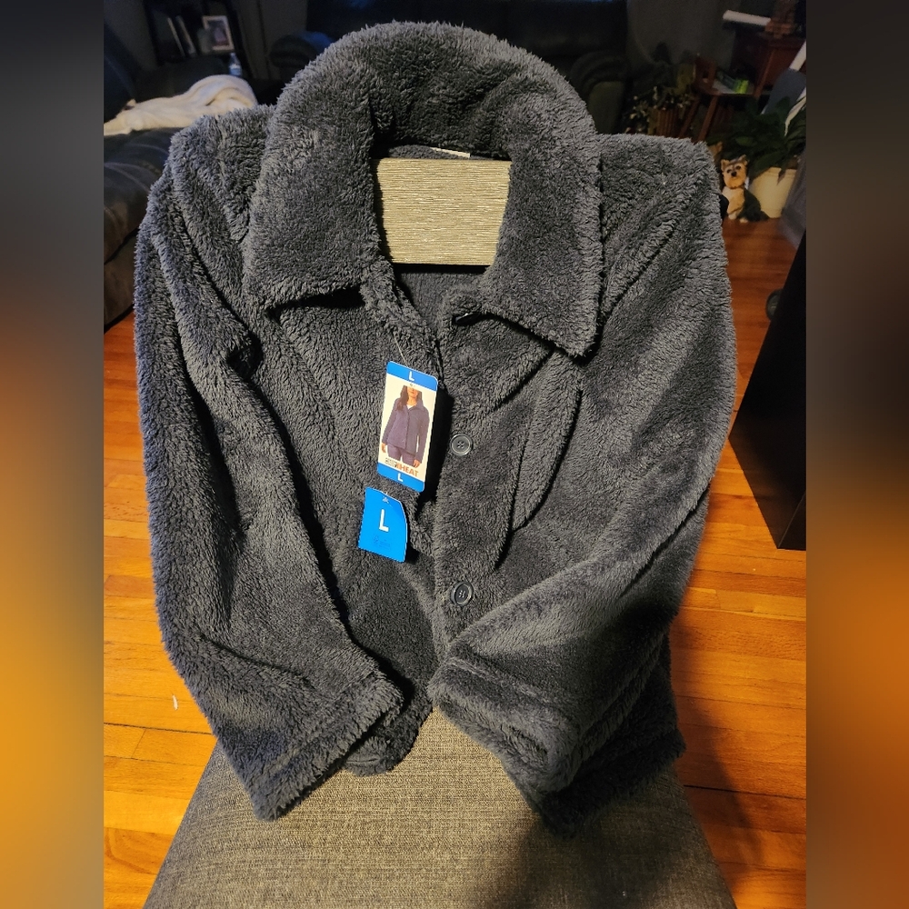 Cozy Black Fleece Jacket